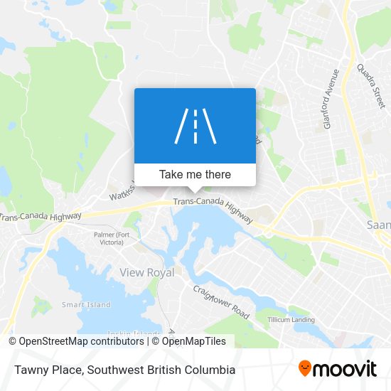 Tawny Place map