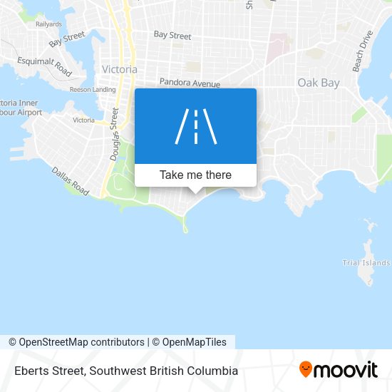 Eberts Street map