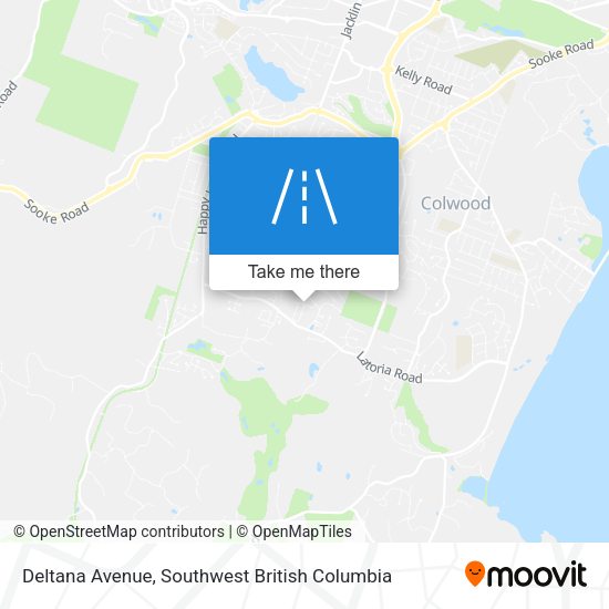 Deltana Avenue map