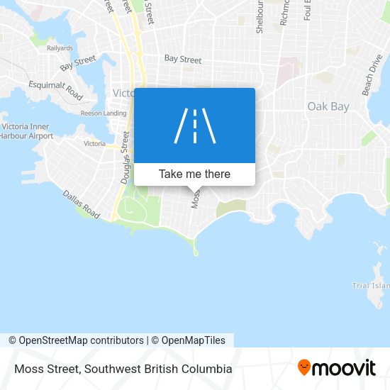Moss Street map