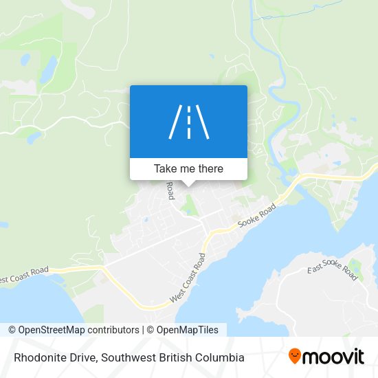 Rhodonite Drive map