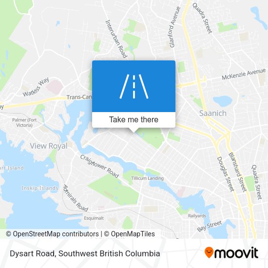 Dysart Road map