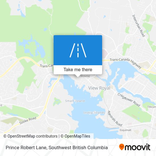Prince Robert Lane map