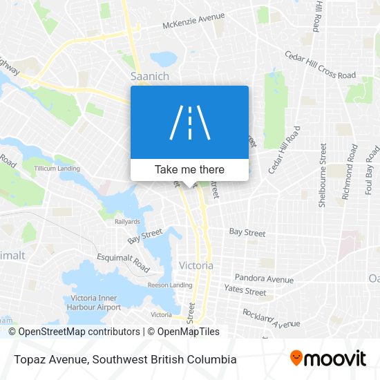Topaz Avenue map