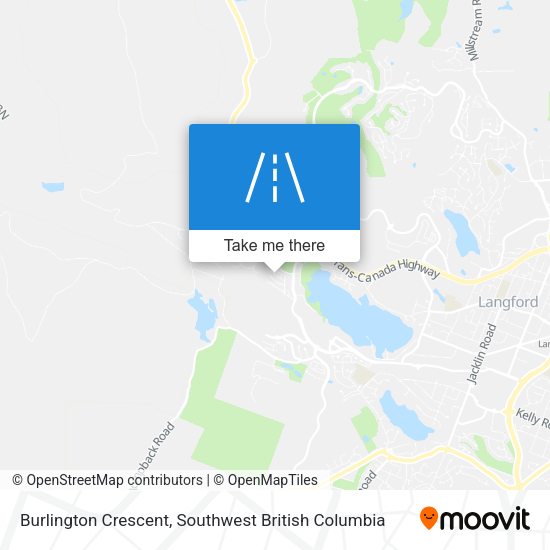 Burlington Crescent map