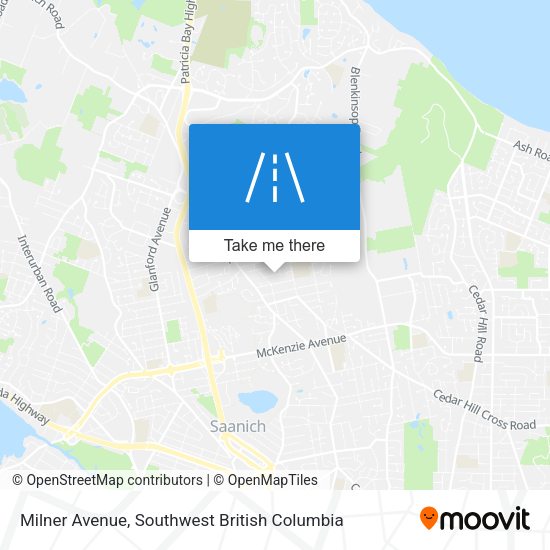 Milner Avenue map