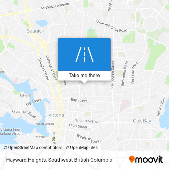 Hayward Heights map
