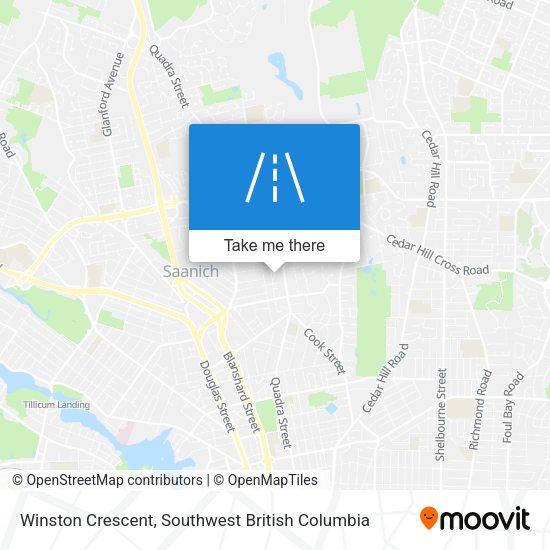 Winston Crescent map