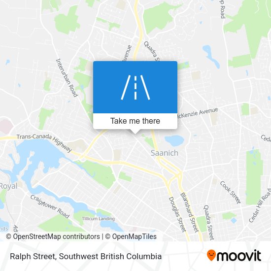 Ralph Street map