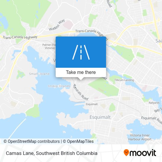 Camas Lane map