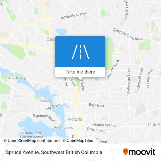 Spruce Avenue map