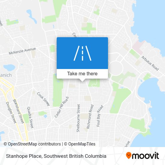 Stanhope Place map