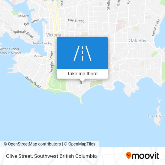 Olive Street map