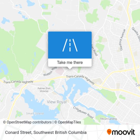 Conard Street map