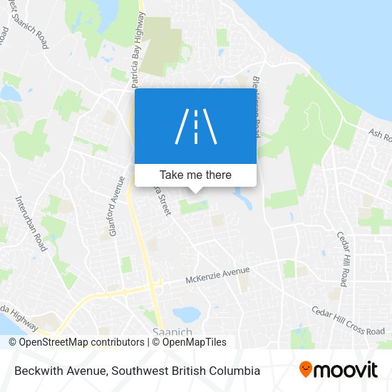 Beckwith Avenue map