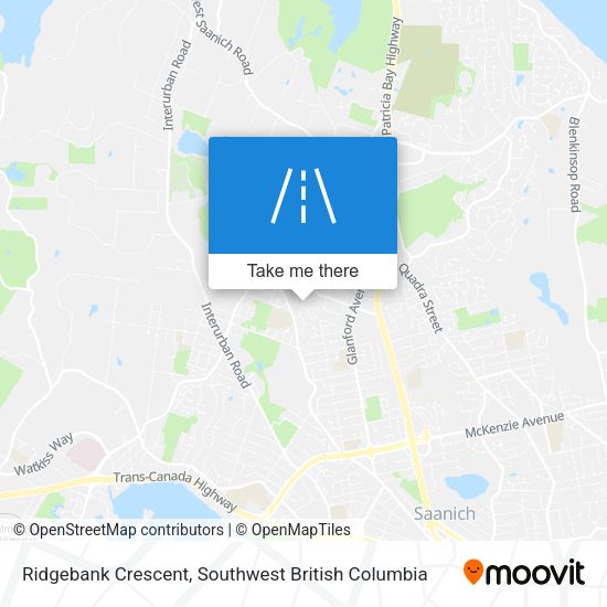 Ridgebank Crescent map