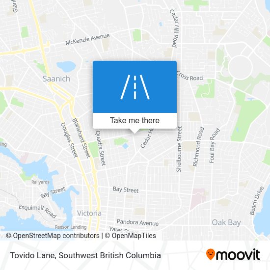 Tovido Lane map