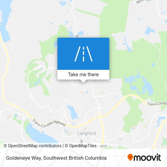 Goldeneye Way map