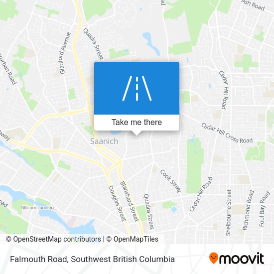 Falmouth Road map