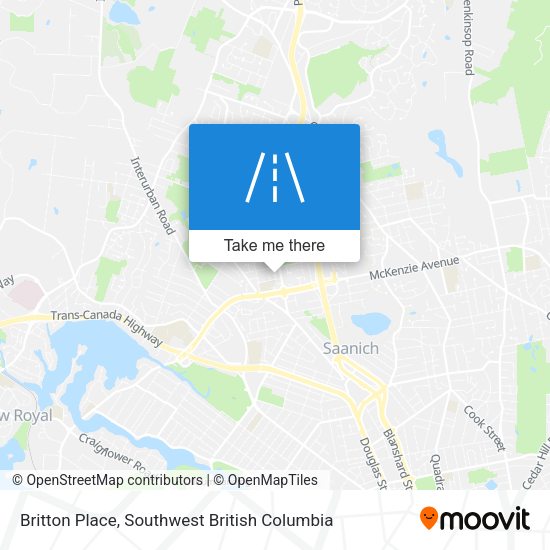 Britton Place map
