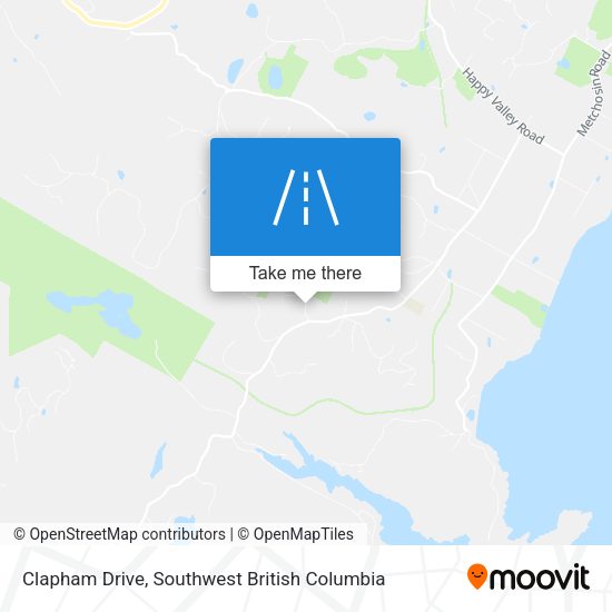 Clapham Drive map