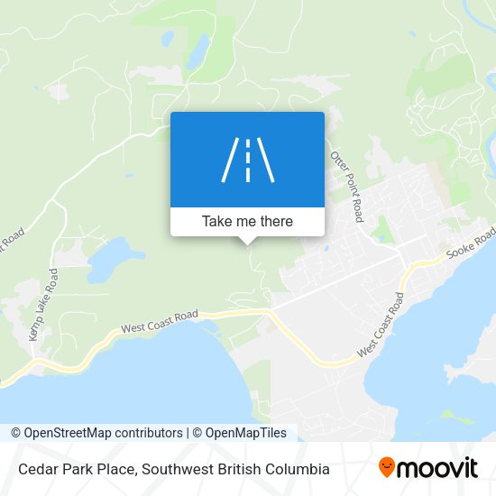 Cedar Park Place map