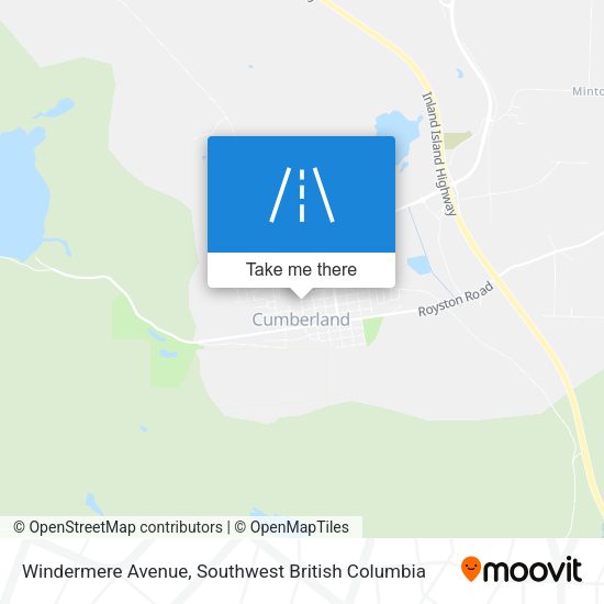 Windermere Avenue map