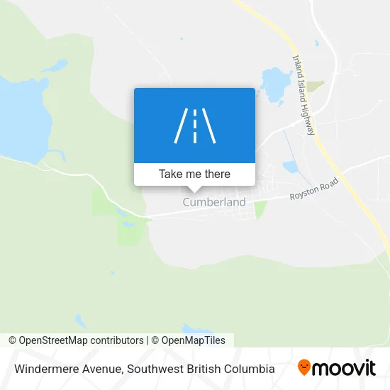 Windermere Avenue map