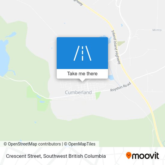 Crescent Street map