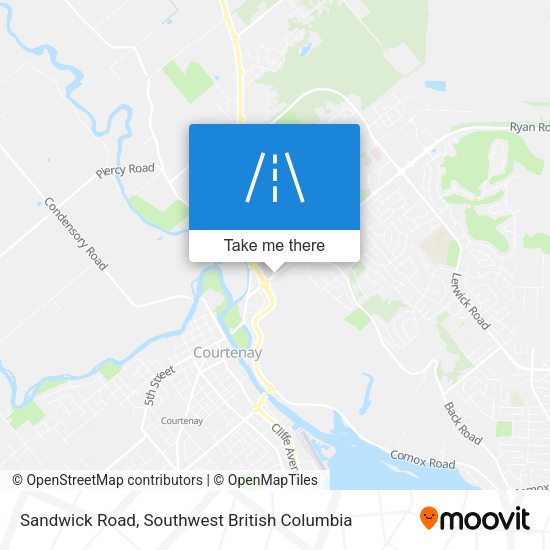 Sandwick Road map