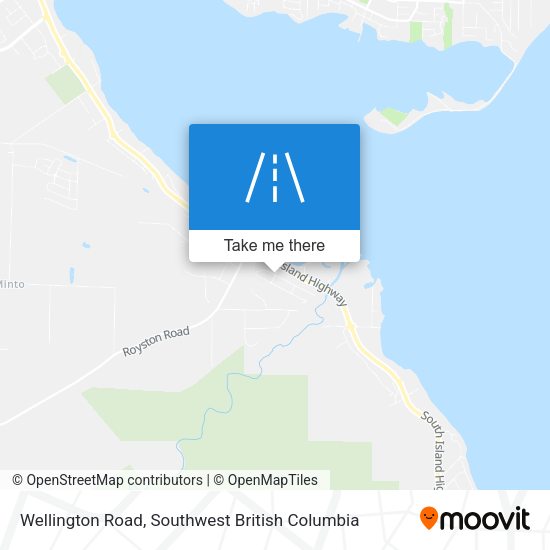 Wellington Road map
