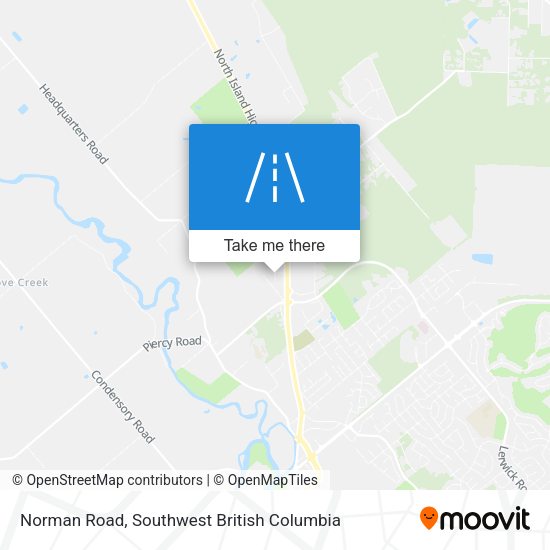 Norman Road map