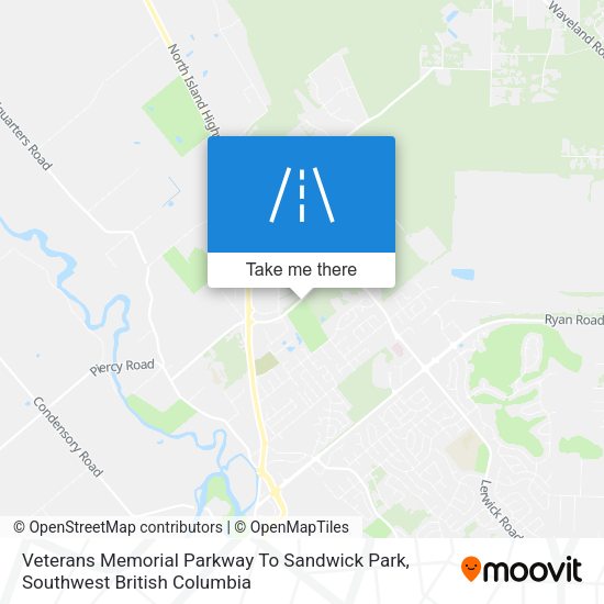 Veterans Memorial Parkway To Sandwick Park map