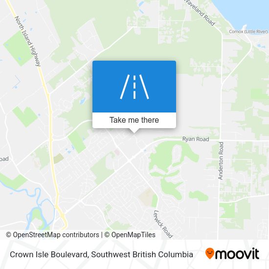 Crown Isle Boulevard map
