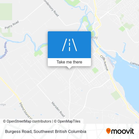 Burgess Road map