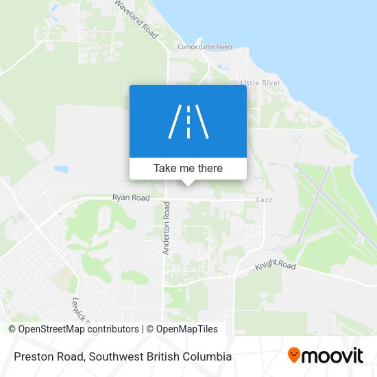 Preston Road map