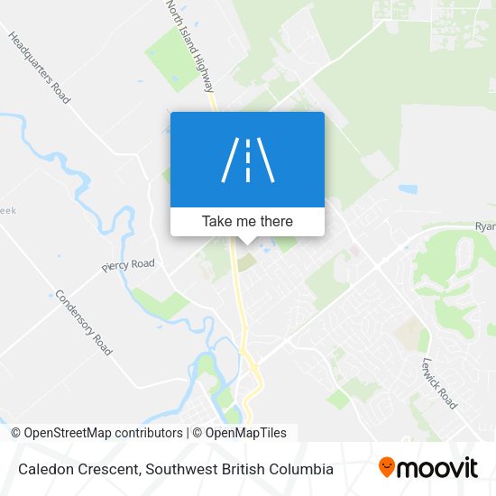 Caledon Crescent map
