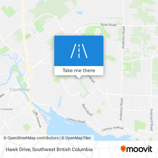 Hawk Drive map