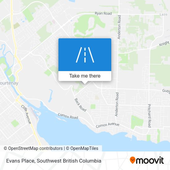 Evans Place map