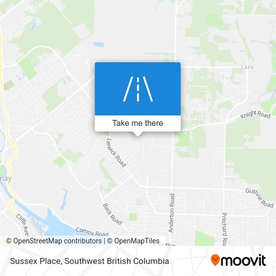 Sussex Place map