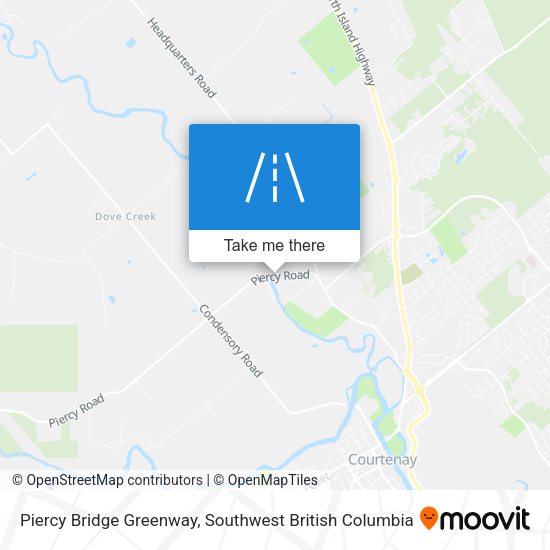 Piercy Bridge Greenway map