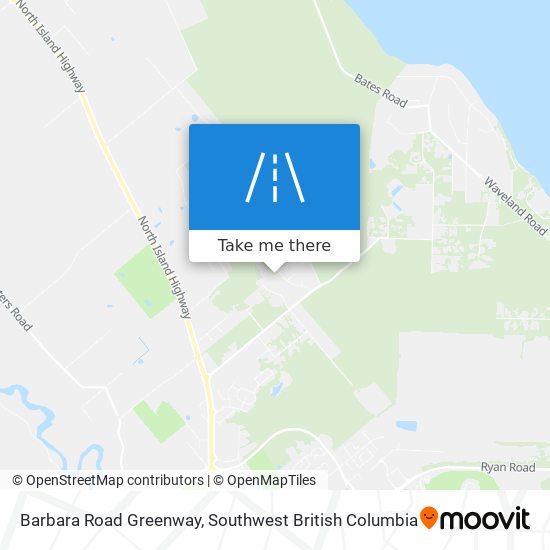Barbara Road Greenway map
