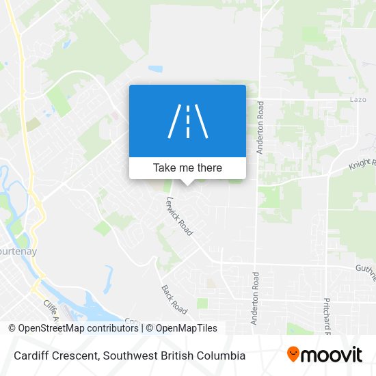 Cardiff Crescent map