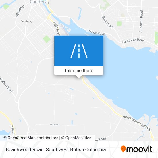 Beachwood Road map