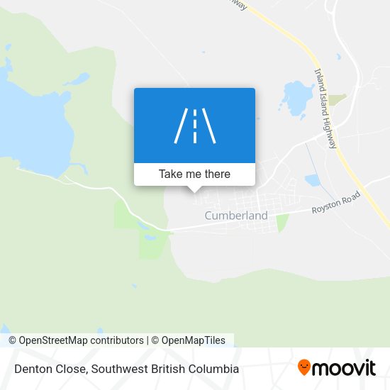 Denton Close map