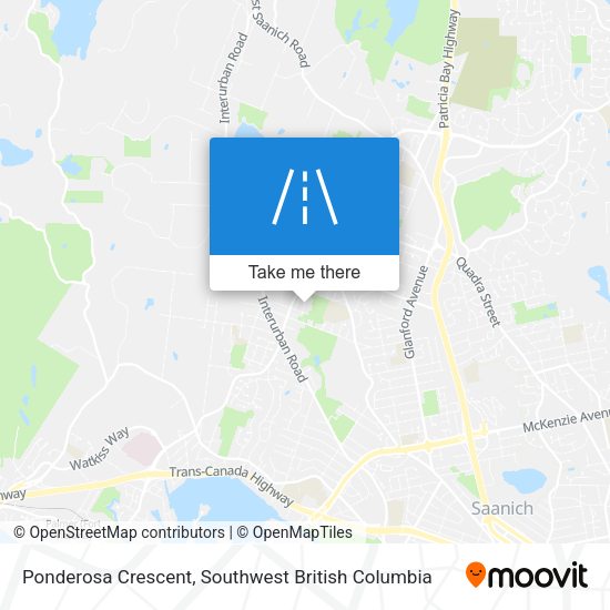 Ponderosa Crescent map