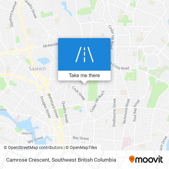 Camrose Crescent map