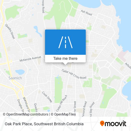 Oak Park Place map