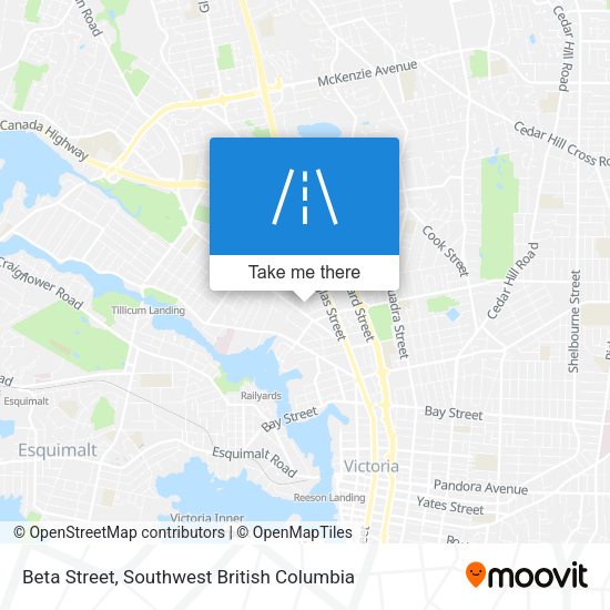 Beta Street map
