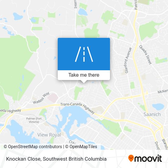 Knockan Close map